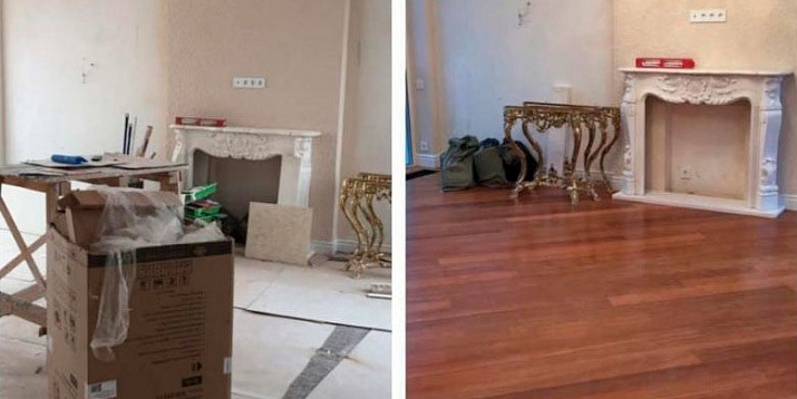 Портфолио уборки коттеджа после ремонта с мытьем панорамного остекления