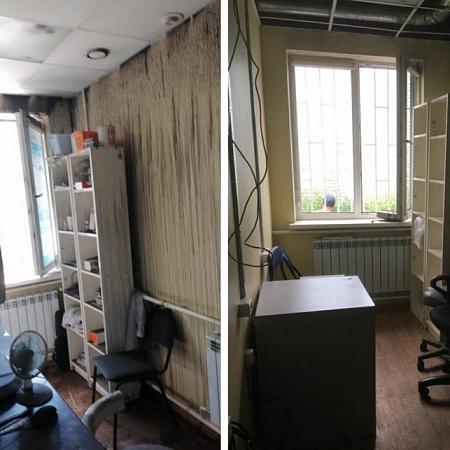Уборка офиса после пожара